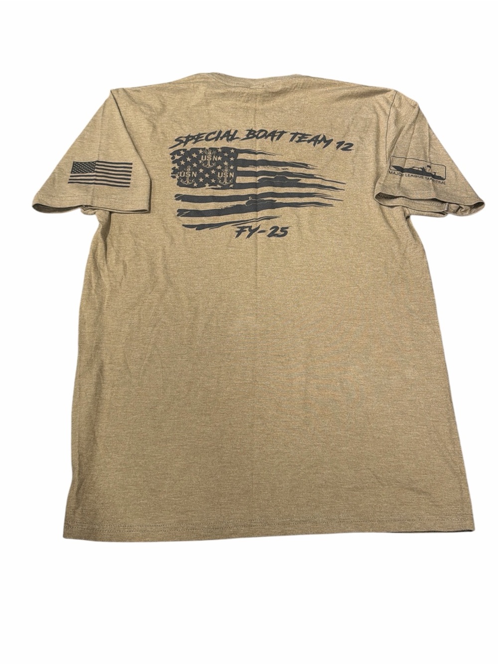 Special Boat Team 12 Tan Graphic Tee FY-25 CPO season